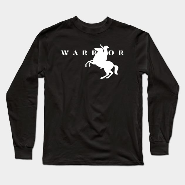 Warrior Marching on a Horse Long Sleeve T-Shirt by MyUniqueTee